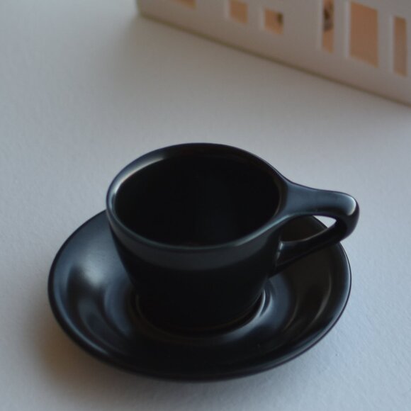 Rare Intelligentsia Coffee Black Cat Project by NotNeutral Espresso Cup & Saucer - Picture 5 of 8